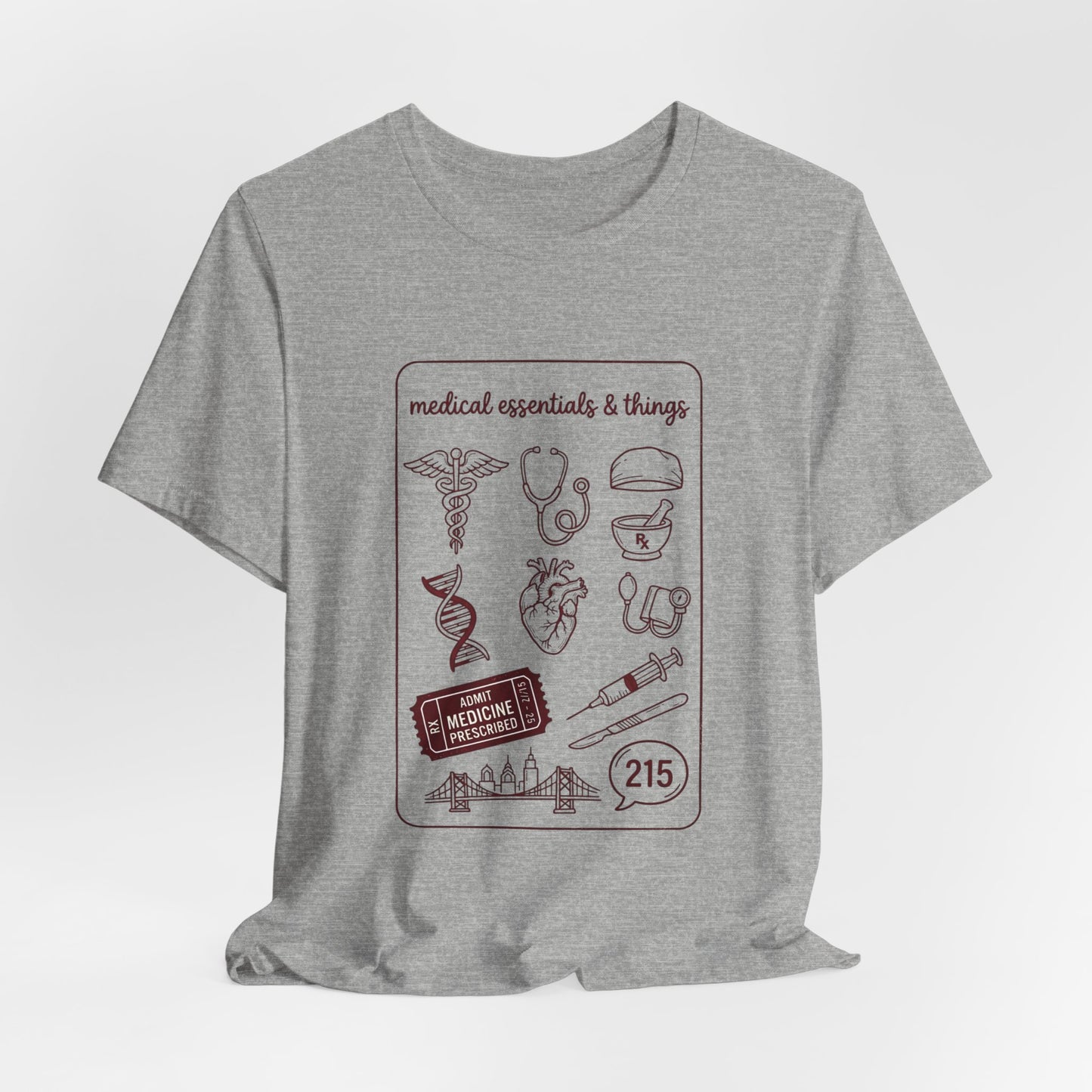 Philadelphia Medical Icons Tee | Philly Baseball Pride, City Loyalty