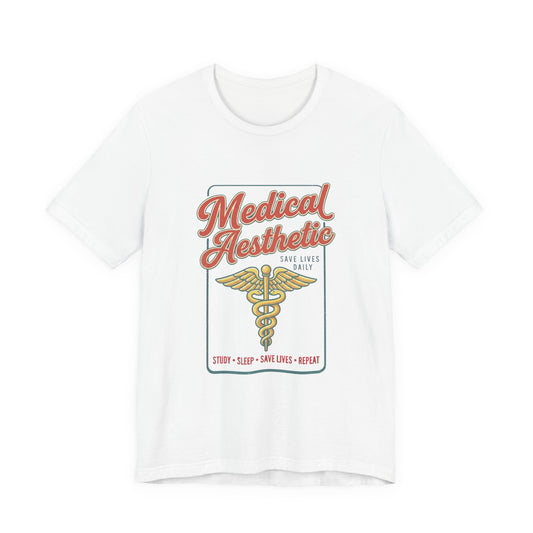 Medical Aesthetic Tee | Vintage Medical Graphic, Retro Typography