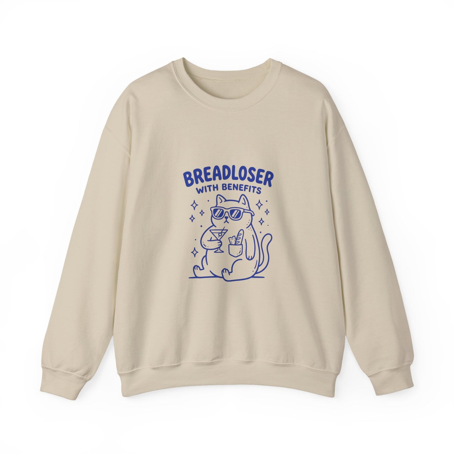 BREADLOSER CAT Sweatshirt | Primary Breadloser, Burnout Humor