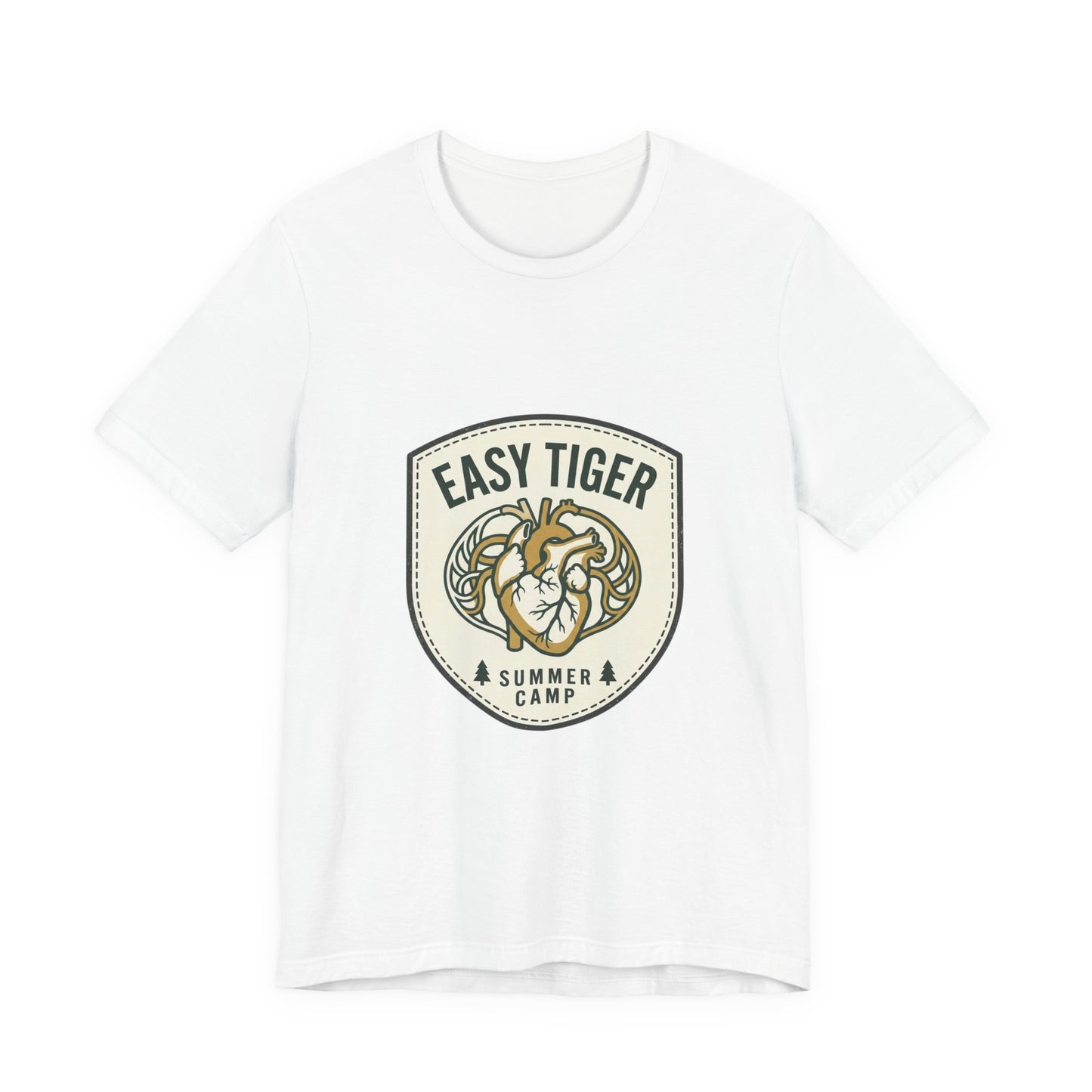 Easy Tiger Retro Tiger Crest Tee | Vintage Summer Camp, Tropical Badge
