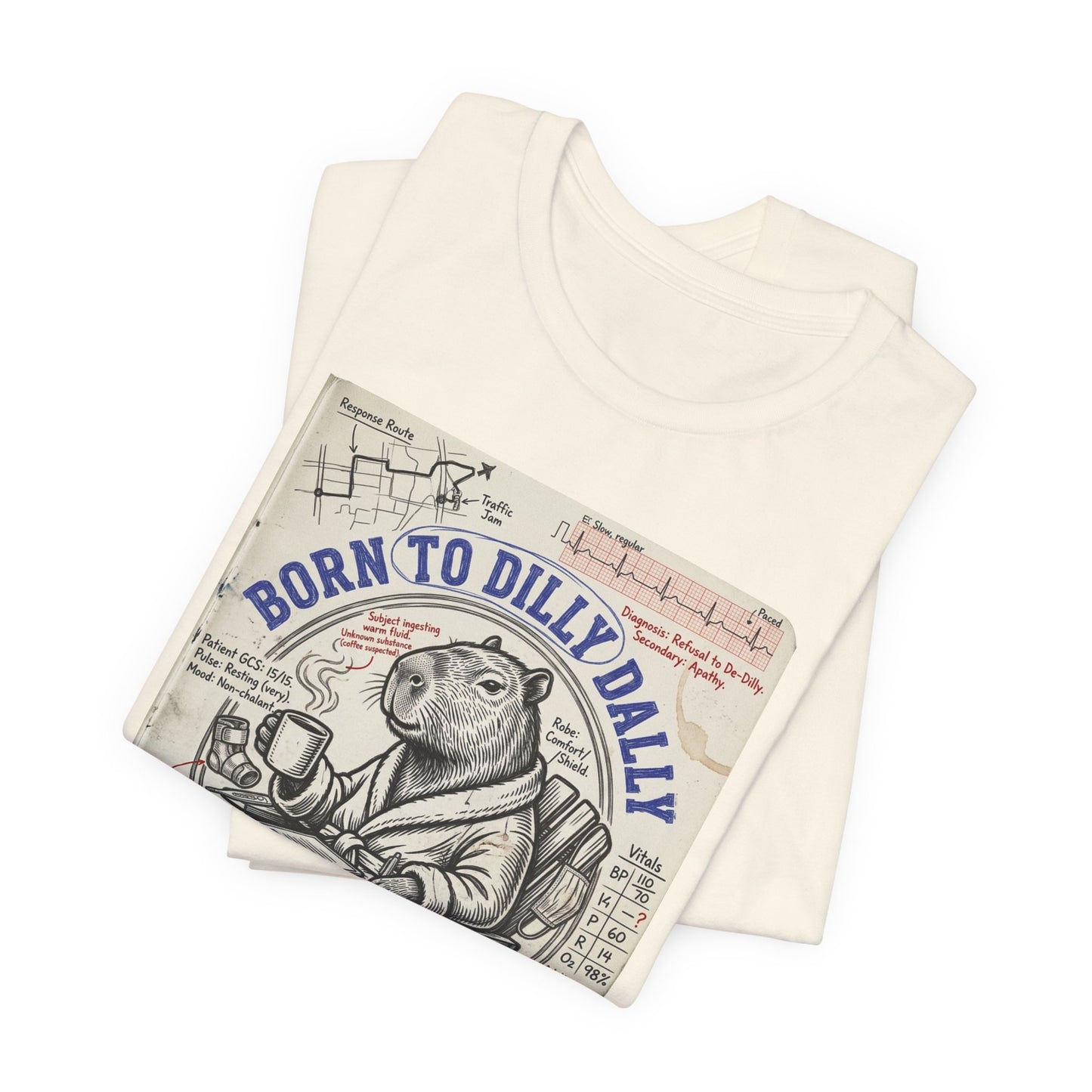 Born to Dilly Dally Tee | procrastination meme, retro cartoon frog