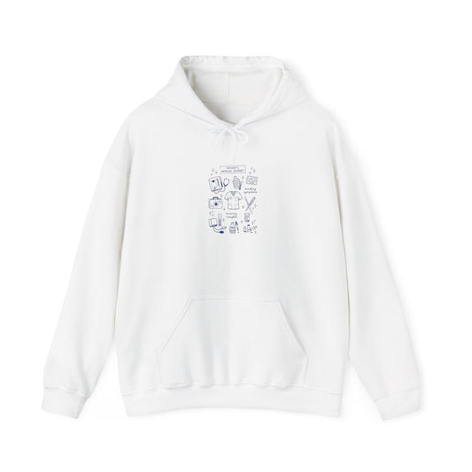 Hockey Romance Crest Hoodie | bookish hockey, cute skates