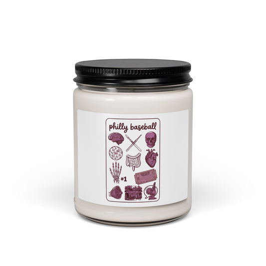Philly Baseball Pride Candle | Scented Soy Jar
