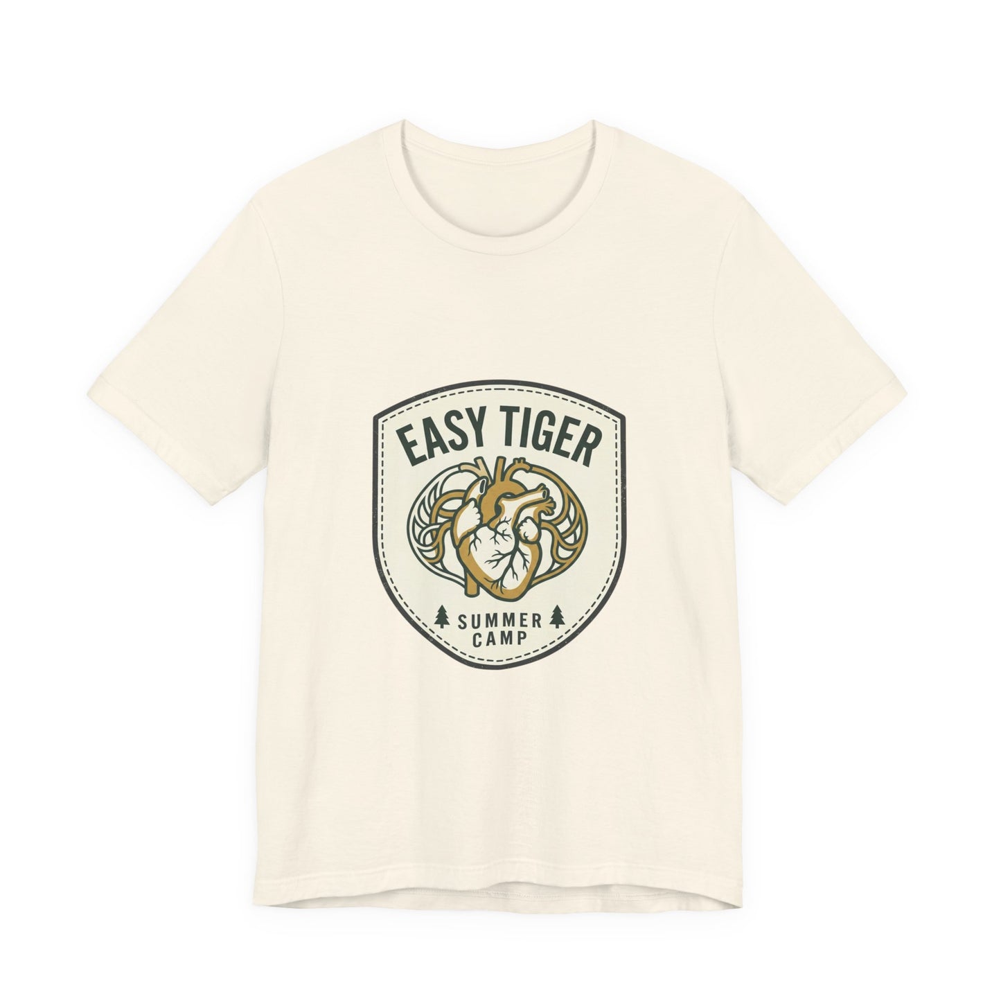 Easy Tiger Retro Tiger Crest Tee | Vintage Summer Camp, Tropical Badge