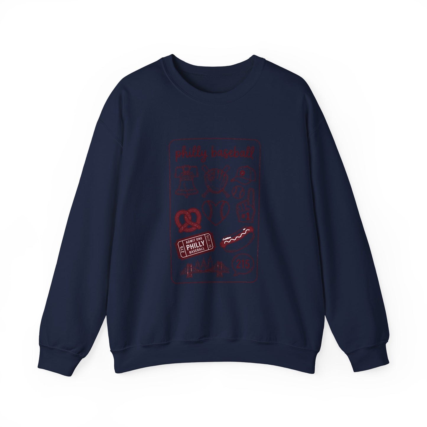 Philly Baseball Icons Crewneck Sweatshirt | City Pride, Local Sportswear