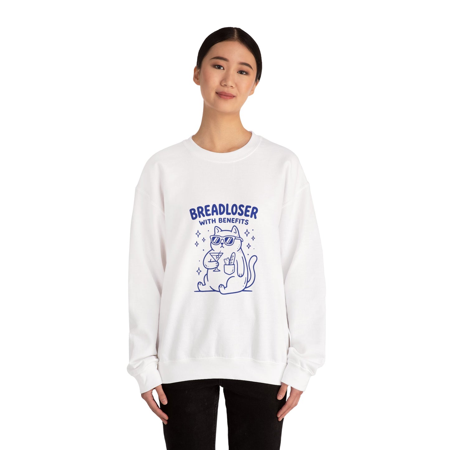 BREADLOSER CAT Sweatshirt | Primary Breadloser, Burnout Humor