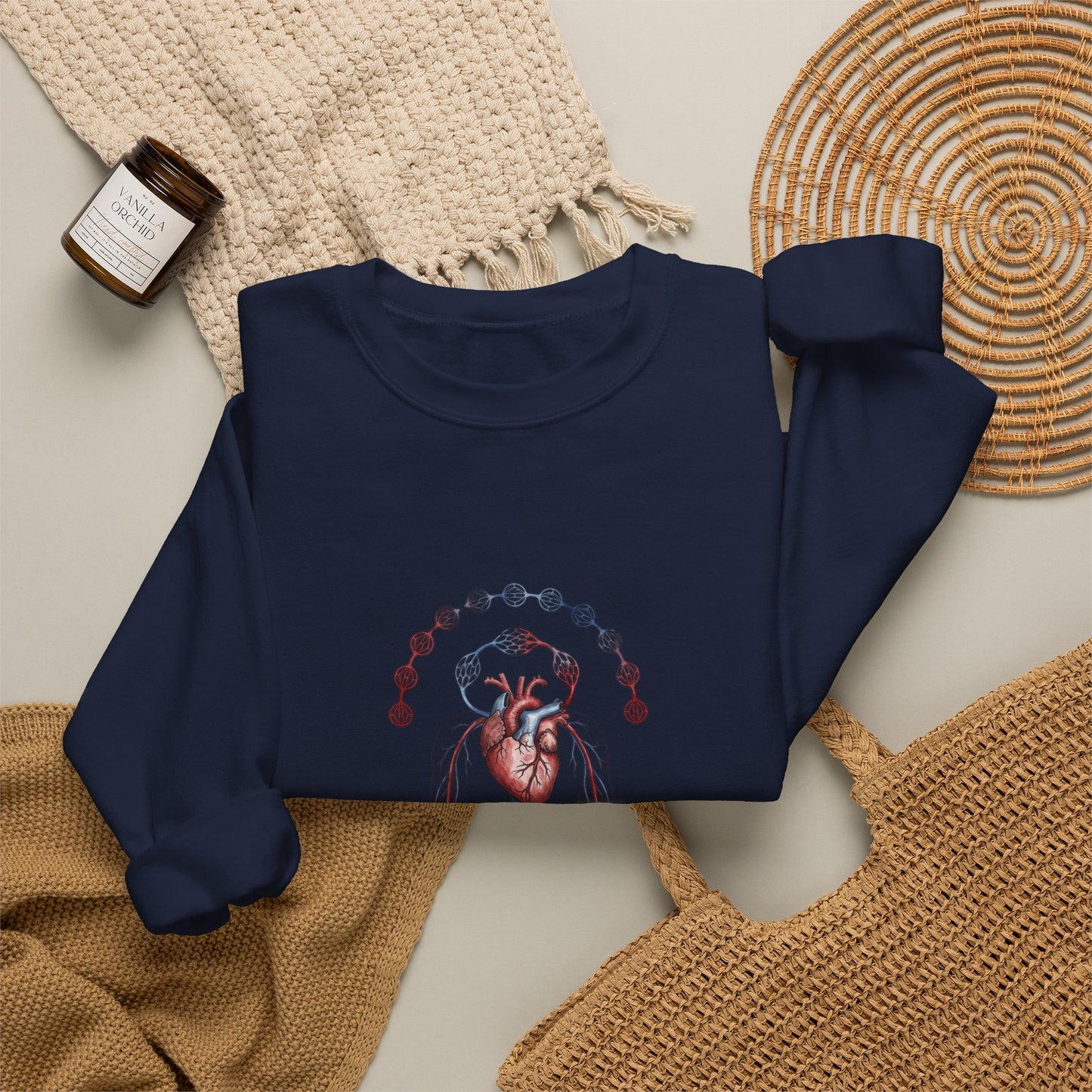 Birth Flower Anatomy Sweatshirt | Botanical Birth Month Illustration