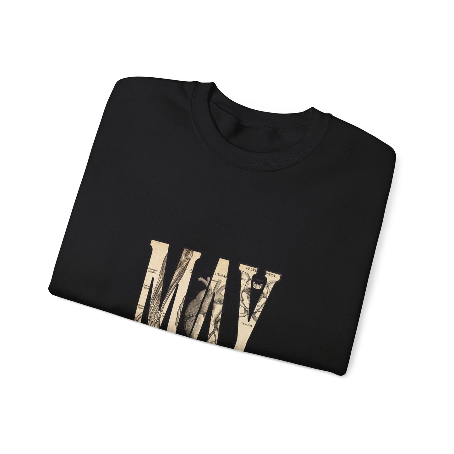 May Birth Flower Sweatshirt | Botanical Birth Month Floral Typography