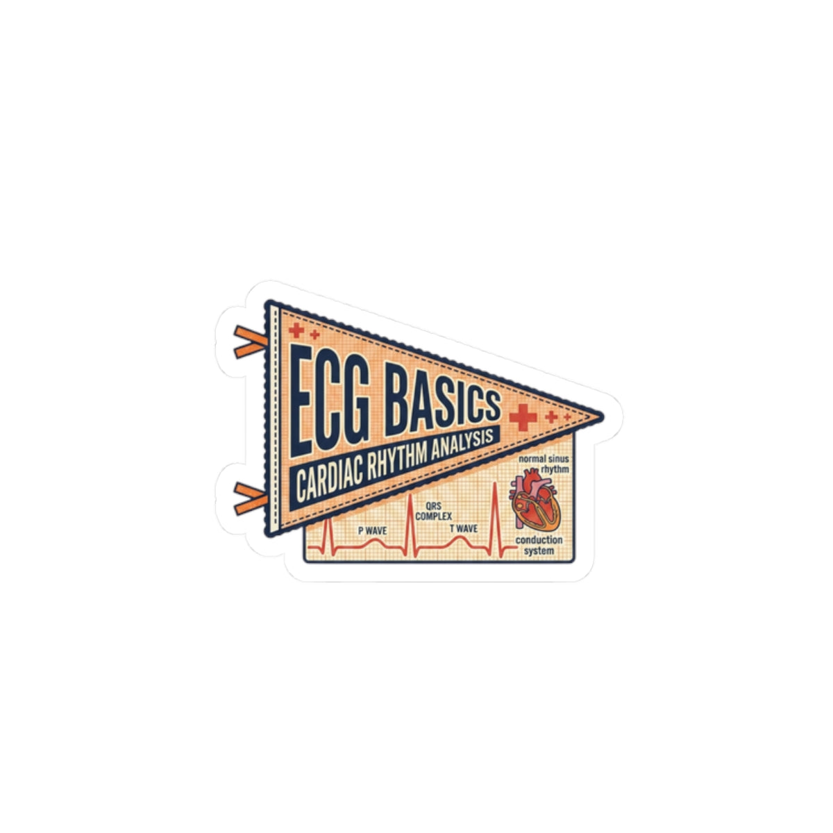 ECG Basics Pennant Sticker | NY Basketball City Pride