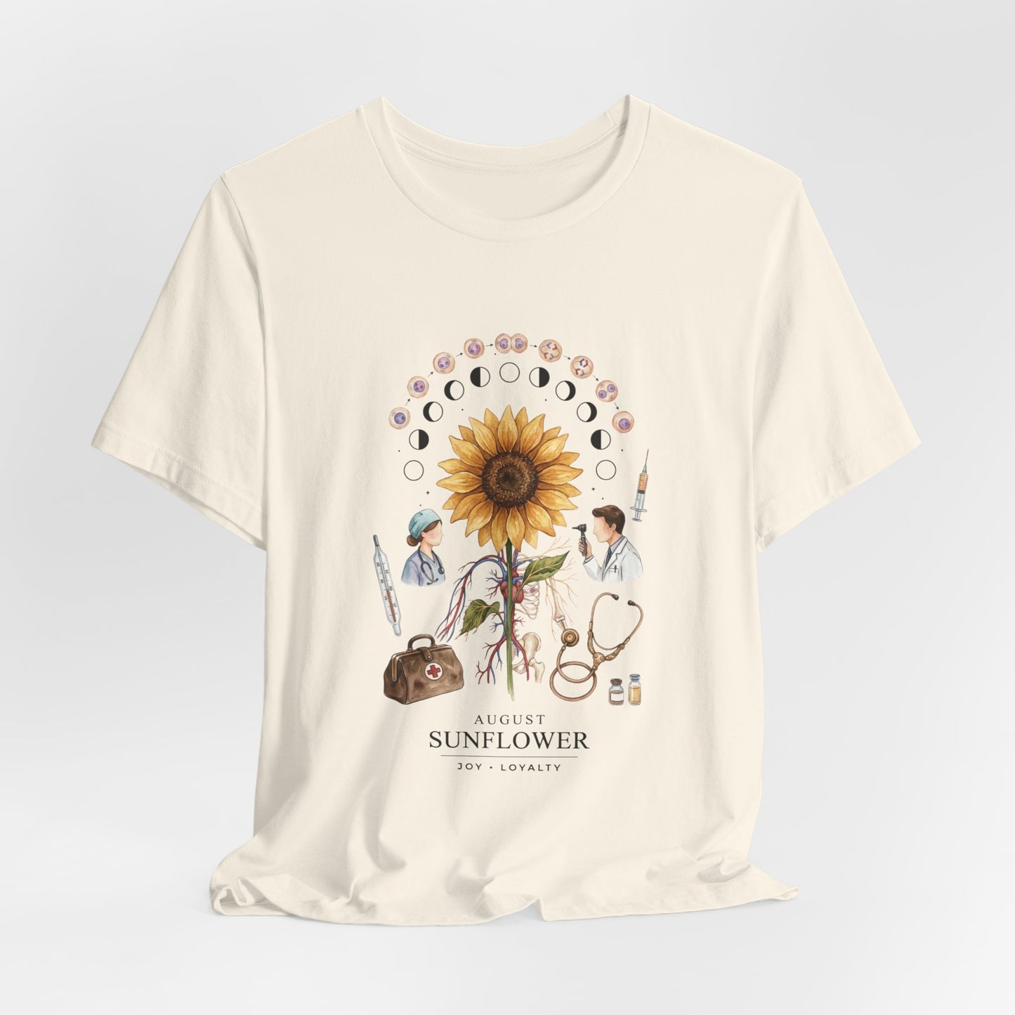 Sunflower Birth Flower Tee | Birth Month Botanical Shirt