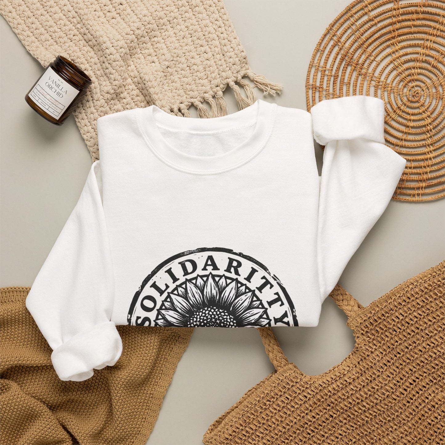 Solidarity Over Greed Sweatshirt | People Over Profit, Values-Led Statement
