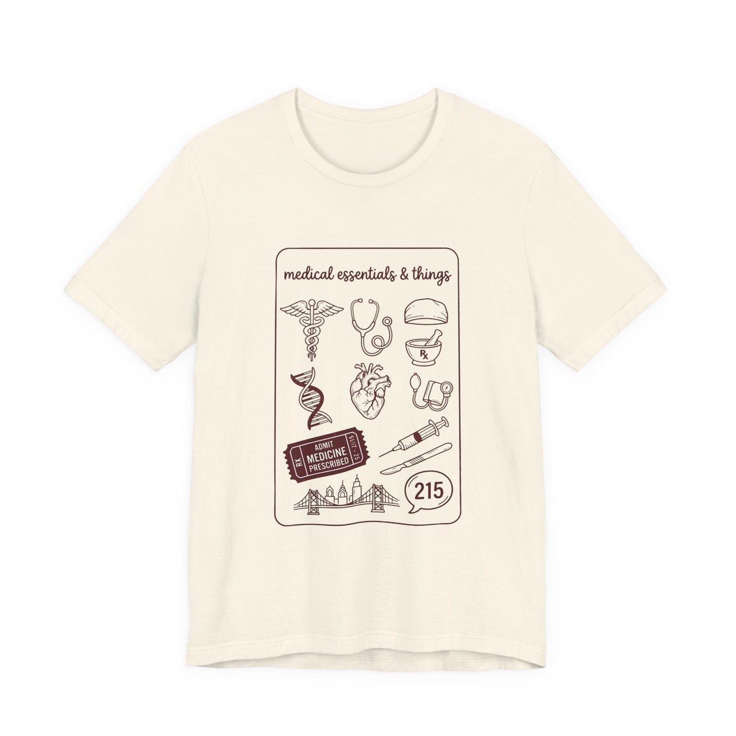 Philadelphia Medical Icons Tee | Philly Baseball Pride, City Loyalty