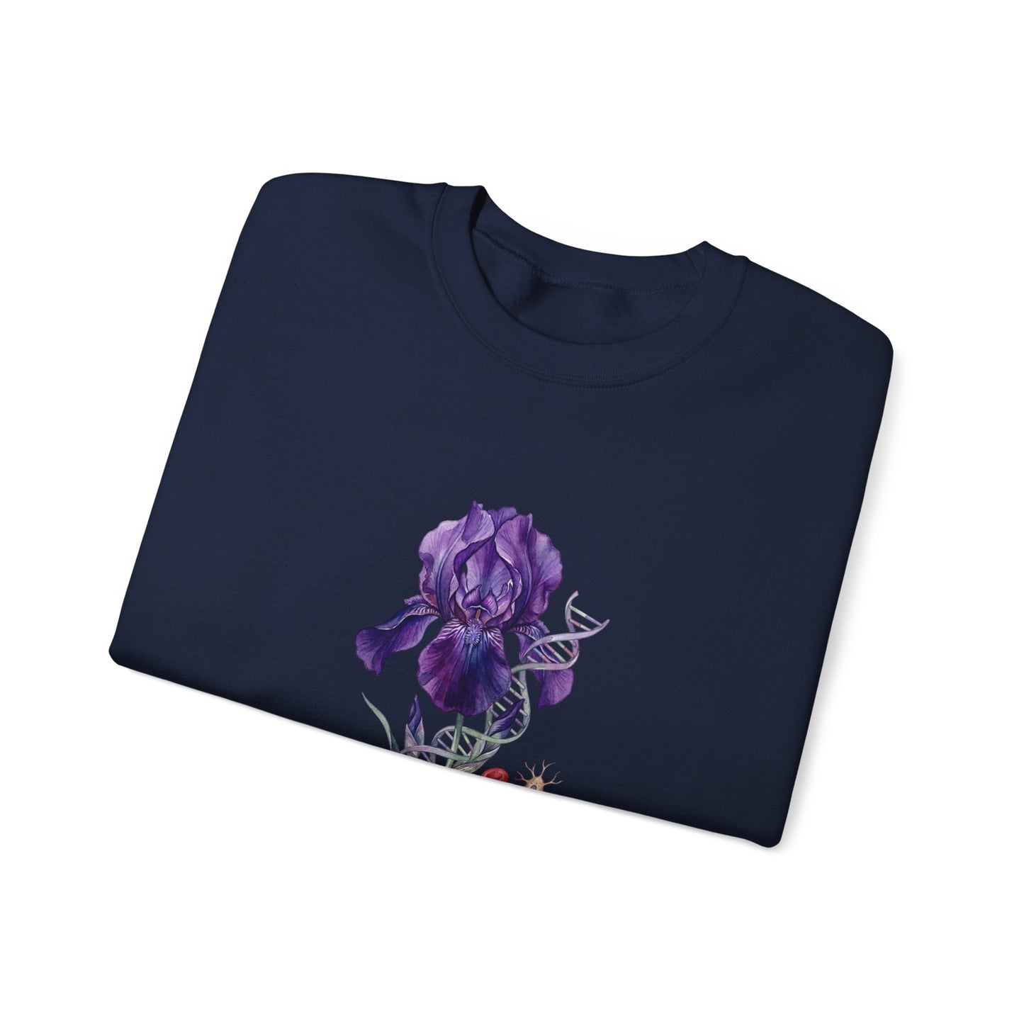 Iris Birth Flower Sweatshirt | Birth Month Botanical, Floral Meaning