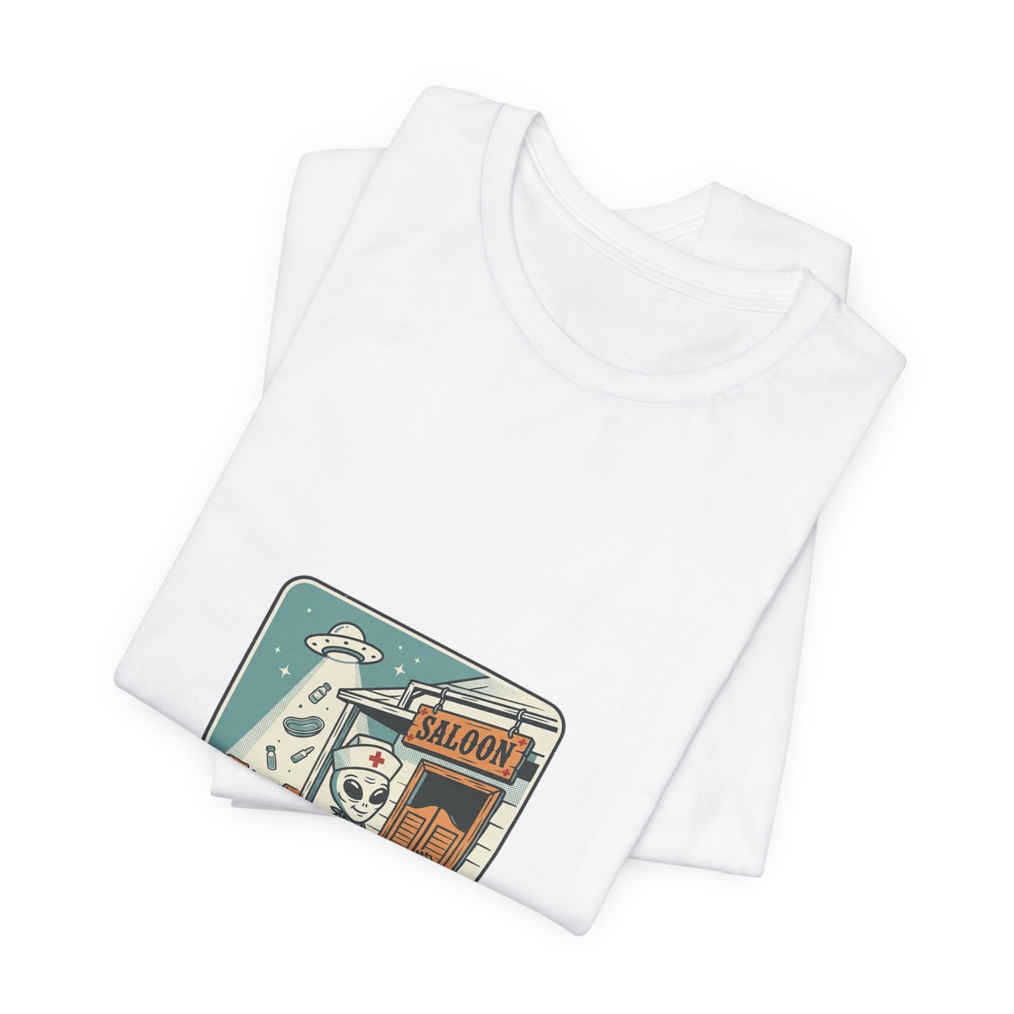 Howdy Alien Cowboy Tee | Retro UFO Desert Graphic