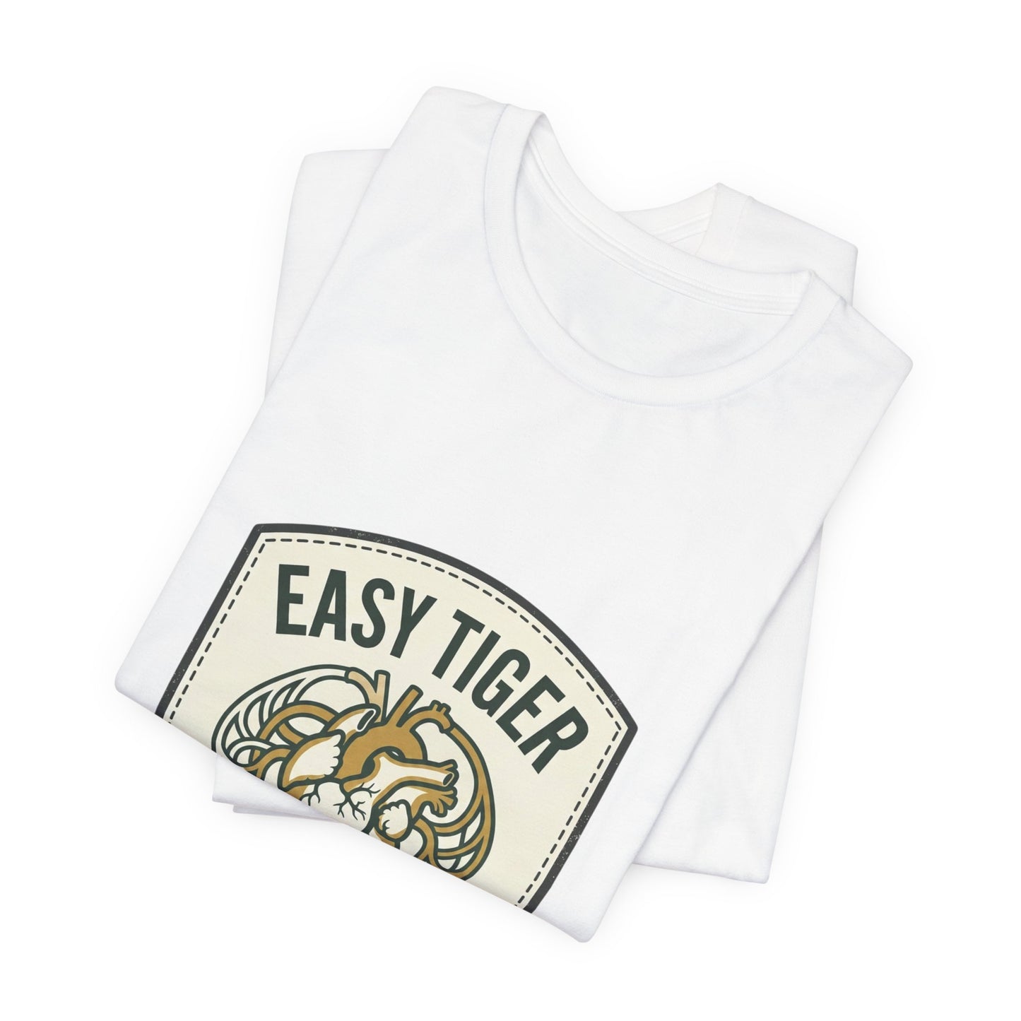 Easy Tiger Retro Tiger Crest Tee | Vintage Summer Camp, Tropical Badge