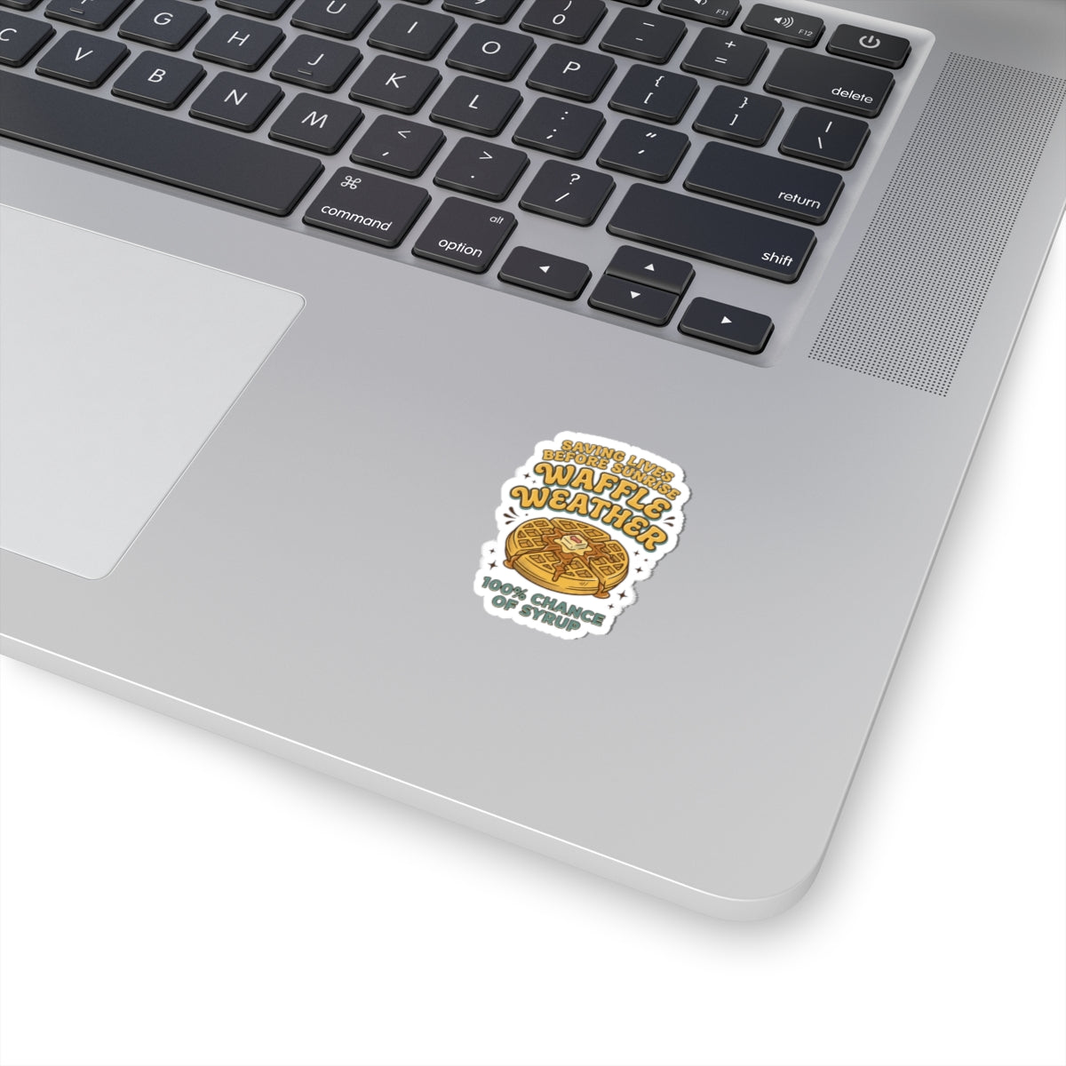 Waffle Weather Sticker | Vintage Food Graphics, Retro Breakfast