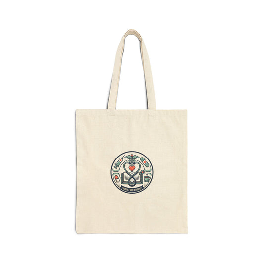 Nurse & Med Student Aesthetic Cotton Canvas Tote Bag — Medical School & Nursing Gear