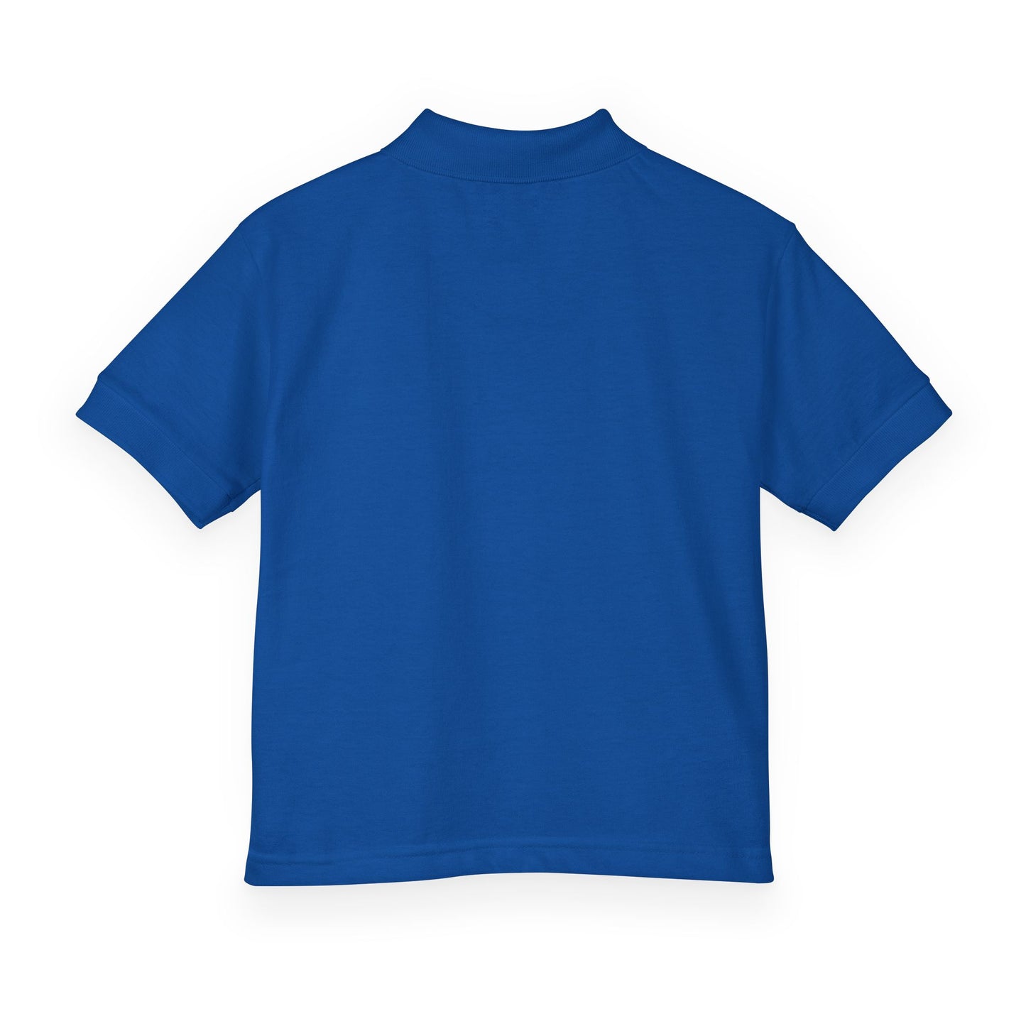 Kids Polo Shirt with Colorful Camping Icons — Outdoor Adventure Badge Design