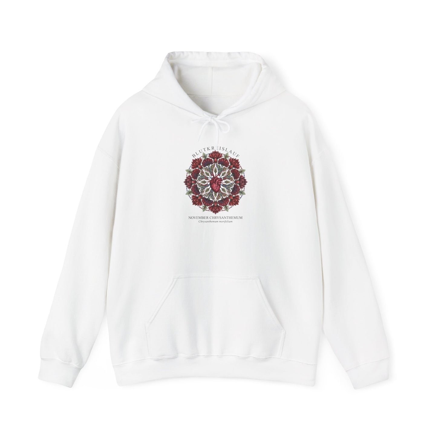 January Carnation Birth Flower Hoodie | Botanical Birth Month Design