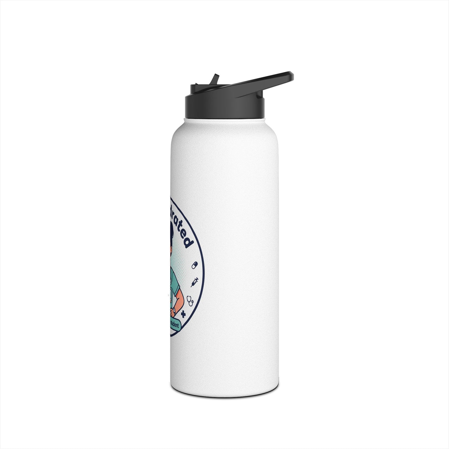 Stay Hydrated Nurse Stainless Steel Water Bottle — Medical Student & Healthcare Professional Bottle