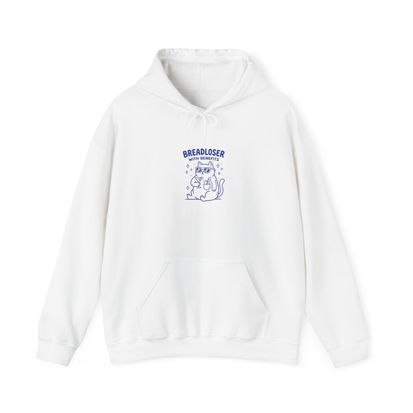 PRIMARY BREADLOSER hoodie | awkward doodle, burnout humor, meme apparel