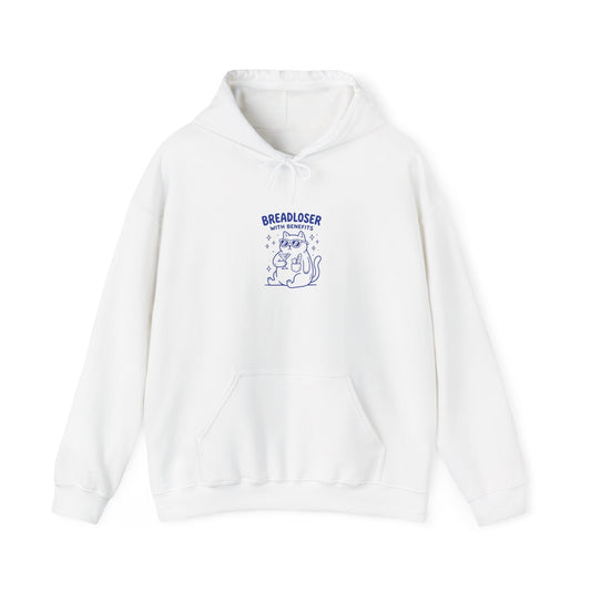 PRIMARY BREADLOSER hoodie | awkward doodle, burnout humor, meme apparel