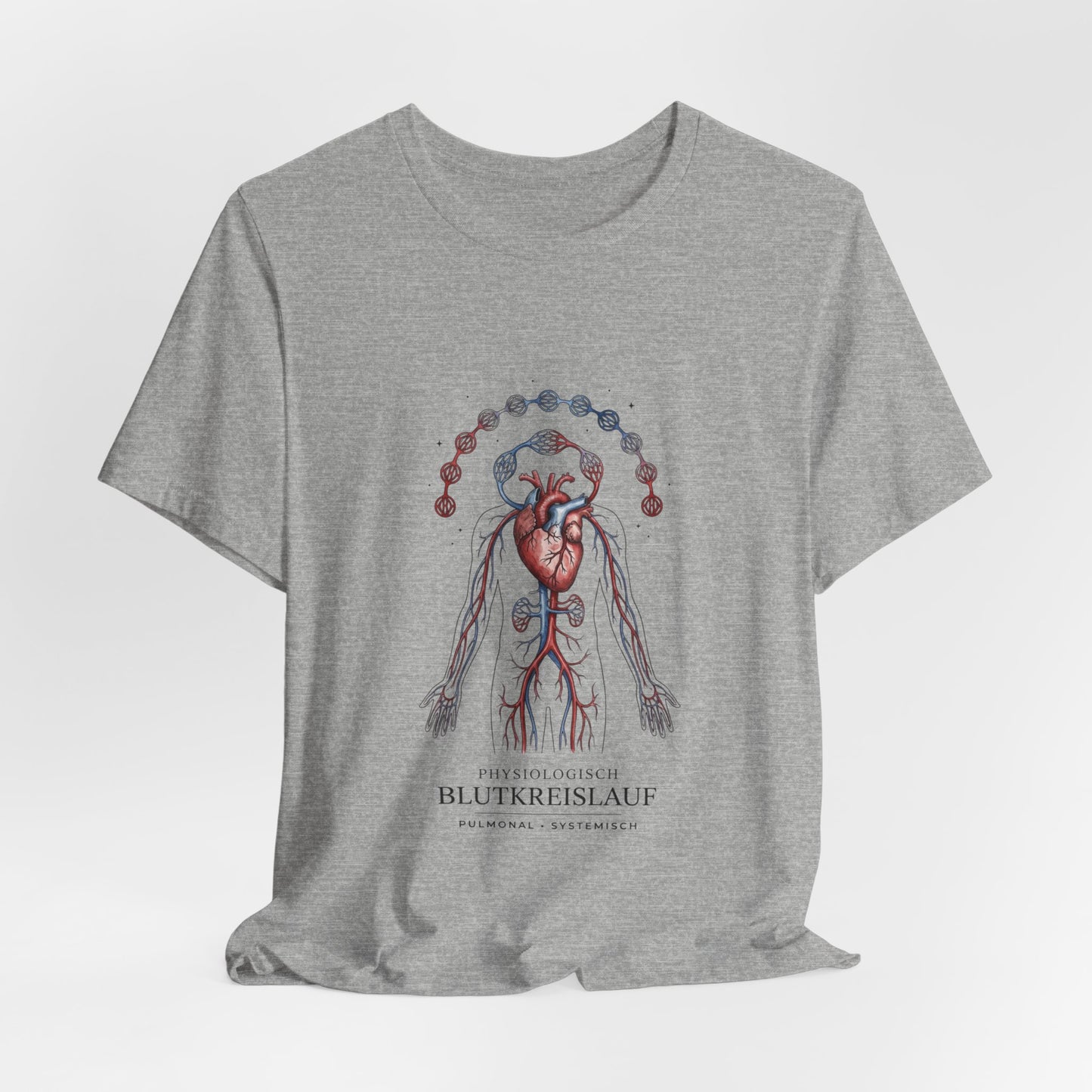 Anatomical Heart with Birth Flowers Tee | Botanical Birth Month Illustration
