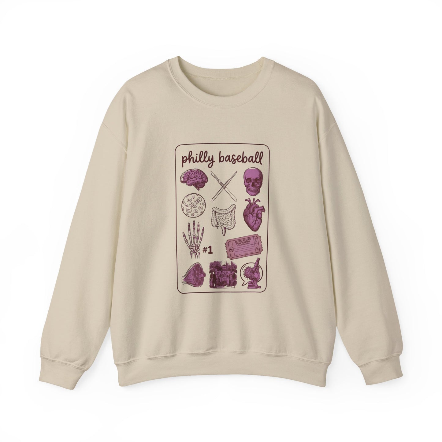 Philly Baseball Pride Crewneck Sweatshirt | Regional City Baseball Graphic