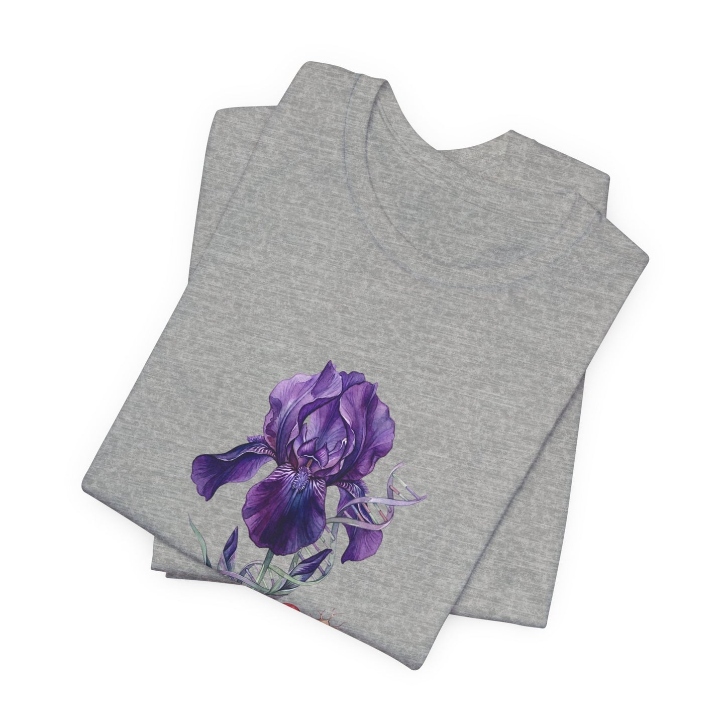 Iris Birth Flower Tee | Birth Month Floral Illustration, Botanical Birthday Shirt