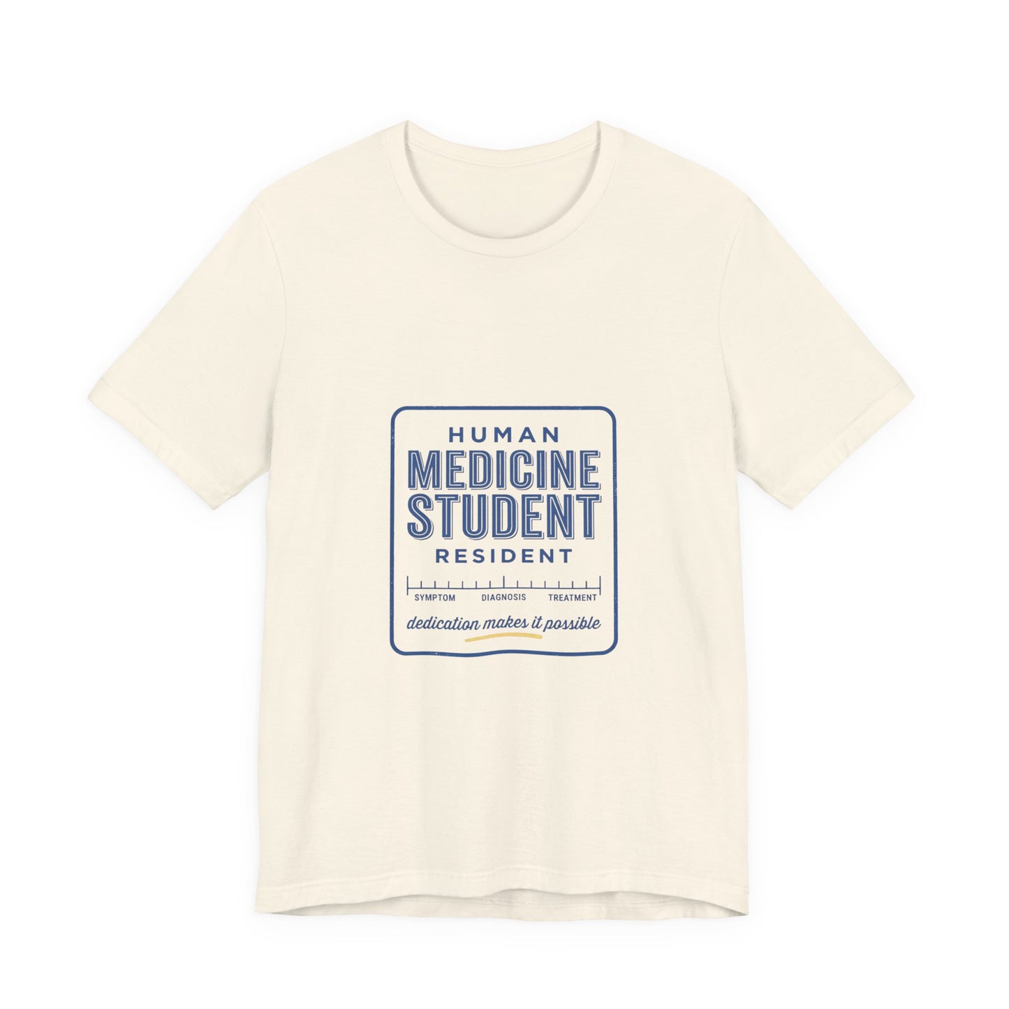 Medicine Student Badge T-Shirt | Vintage Typography, Retro Diner Style