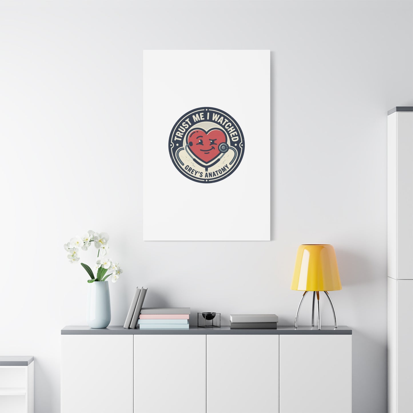 'Trust Me I Watched Grey’s Anatomy' Matte Canvas Wall Art