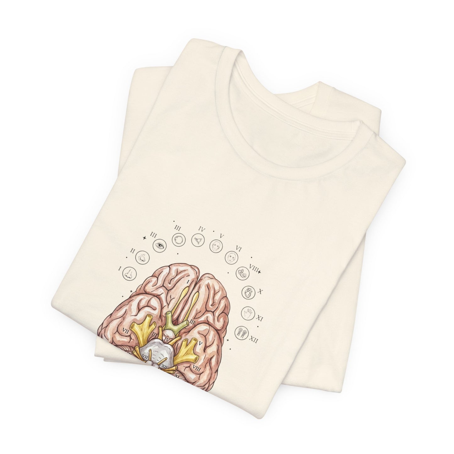 Anatomical Brain Floral Illustration Tee | Birth Flower, Botanical Anatomy