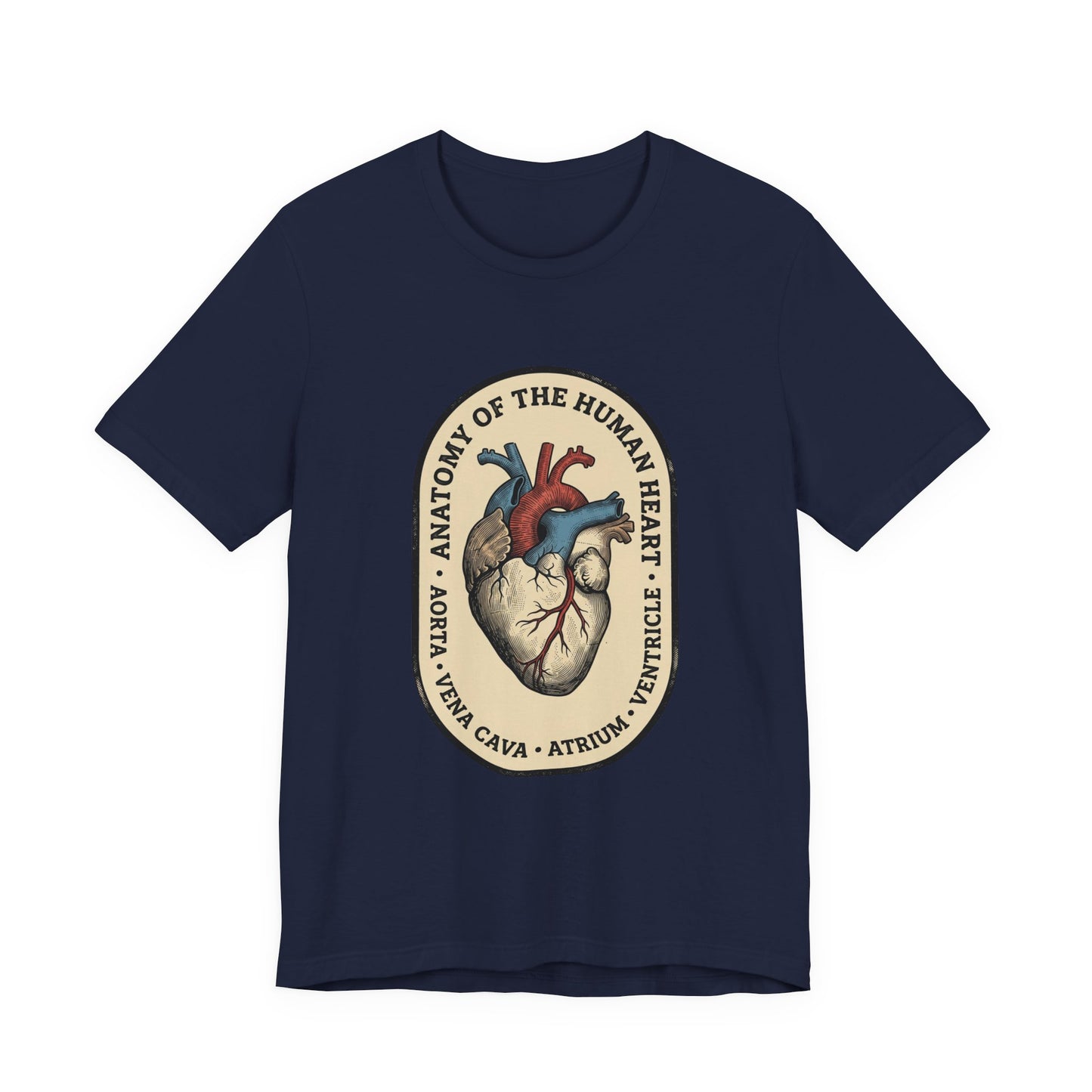 Anatomical Heart Illustration Tee | Retro Medical Art, Vintage Science Graphic