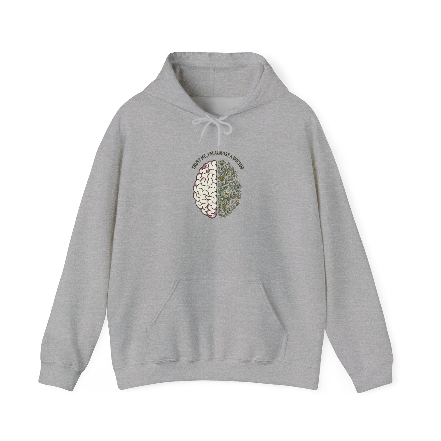 Mental Health Matters Brain Floral Hoodie | In May We Wear Green, Awareness Ribbon
