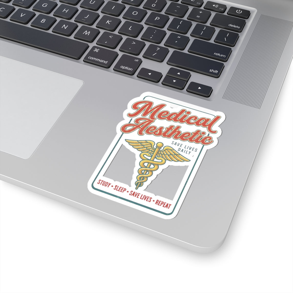 Medical Aesthetic Caduceus Sticker | Vintage Medical Retro