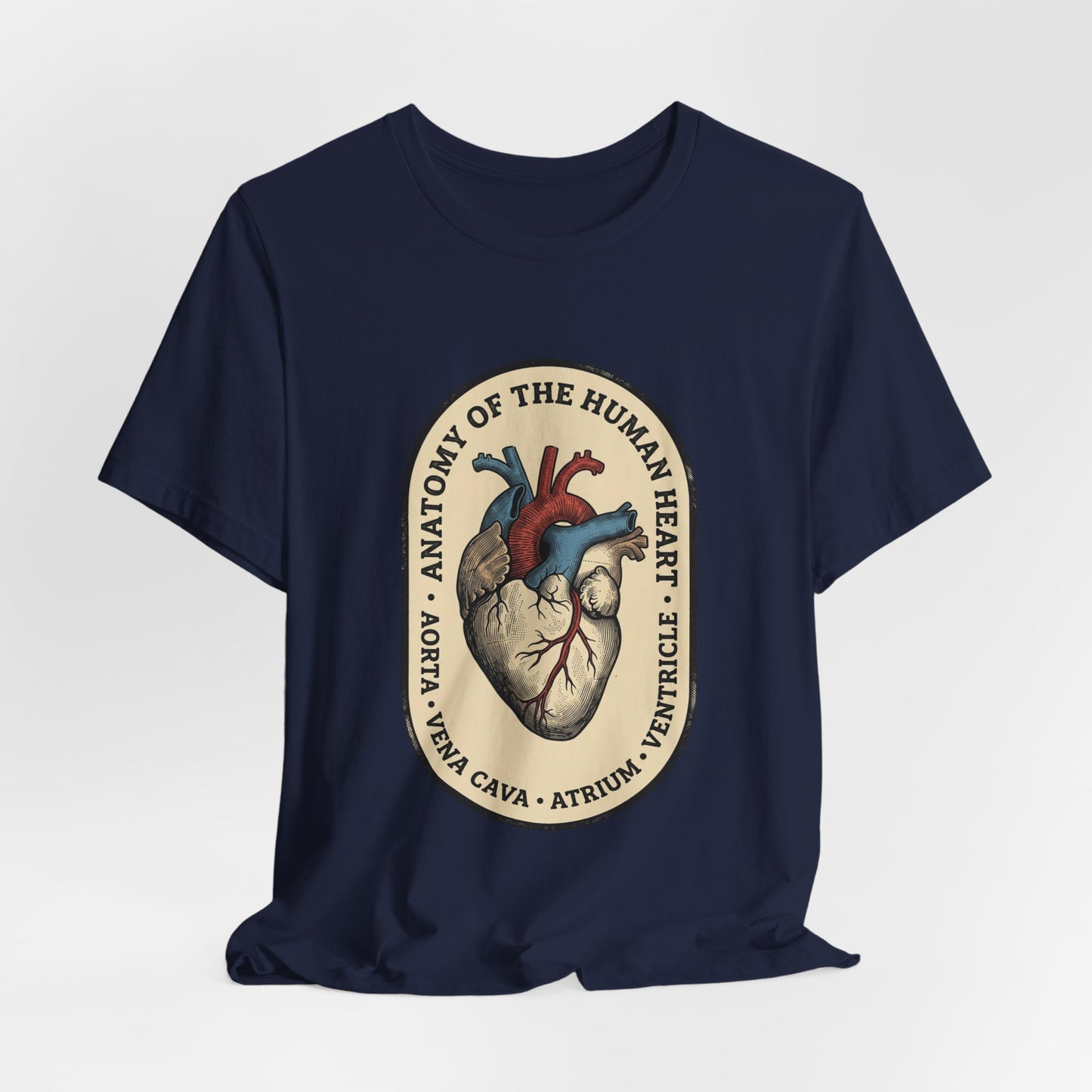 Anatomical Heart Illustration Tee | Retro Medical Art, Vintage Science Graphic