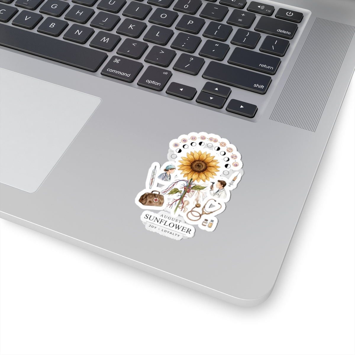 August Sunflower Birth Flower Sticker | Birth Month Floral Sticker