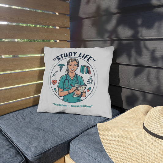 Study Life Nurse Medicine Student Edition Outdoor Pillow