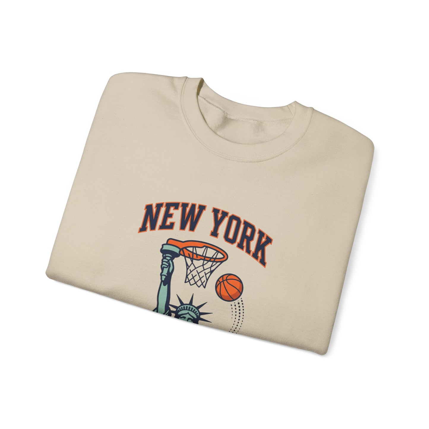 New York City Hoops Crewneck Sweatshirt | NY Basketball City Pride