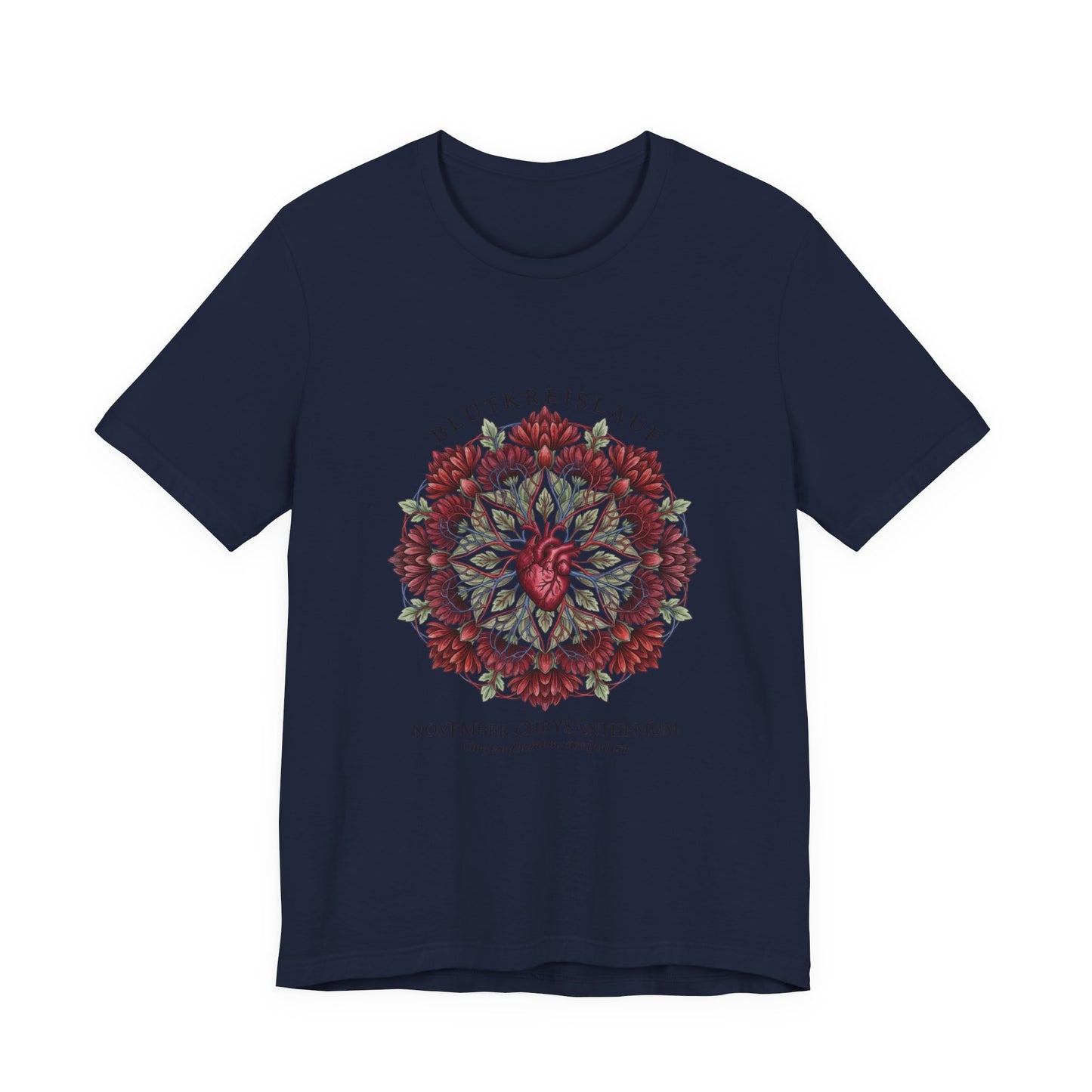 November Chrysanthemum Tee | Birth Flower, Botanical Mandala