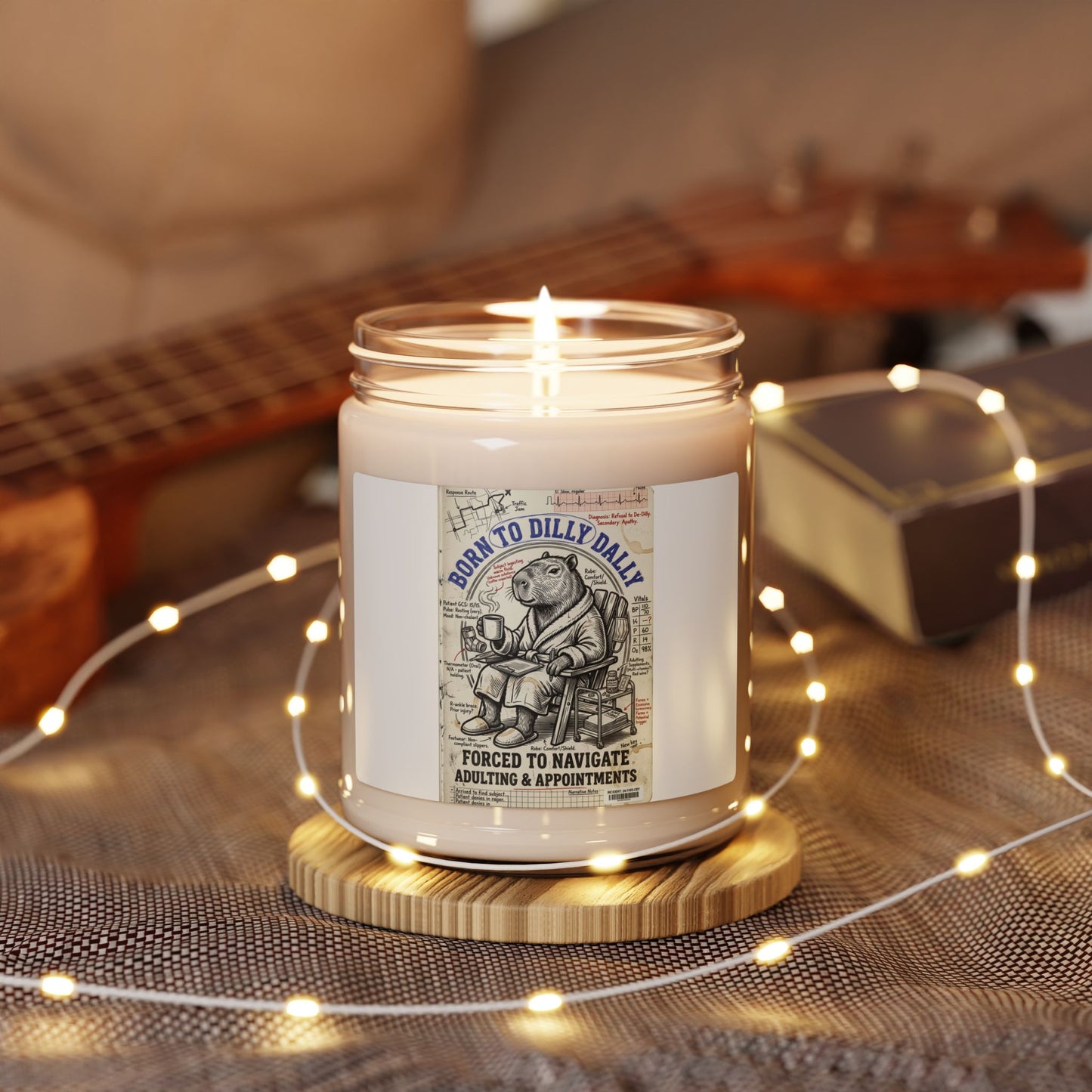 Born to Dilly Dally Candle | Scented Soy Candle, Retro Dilly Dally Slogan