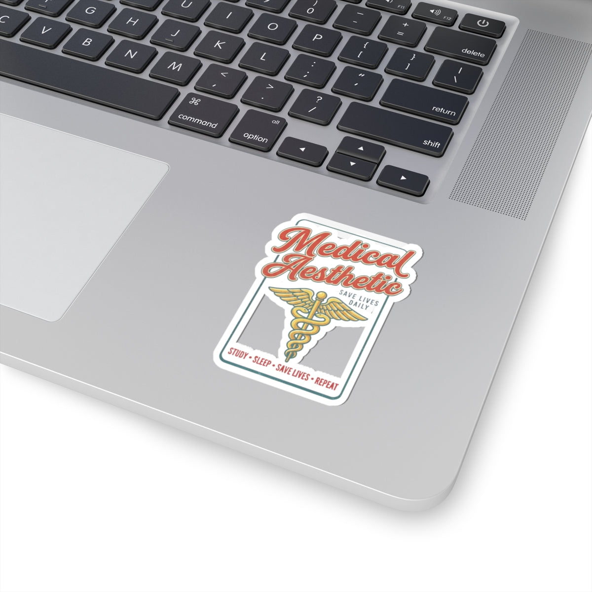 Medical Aesthetic Caduceus Sticker | Vintage Medical Retro