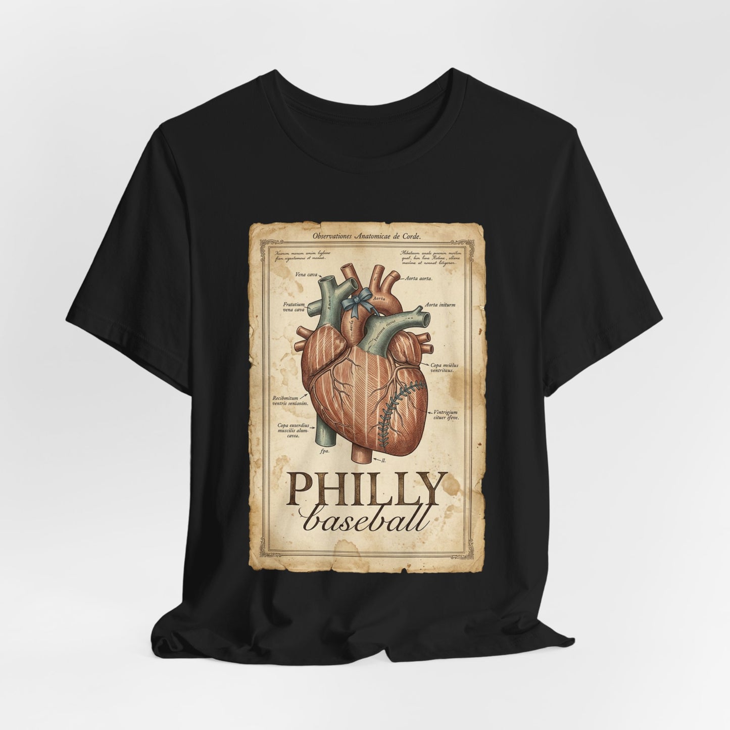 Philly Baseball Heart Tee | Philadelphia Pride, Regional Fan Shirt