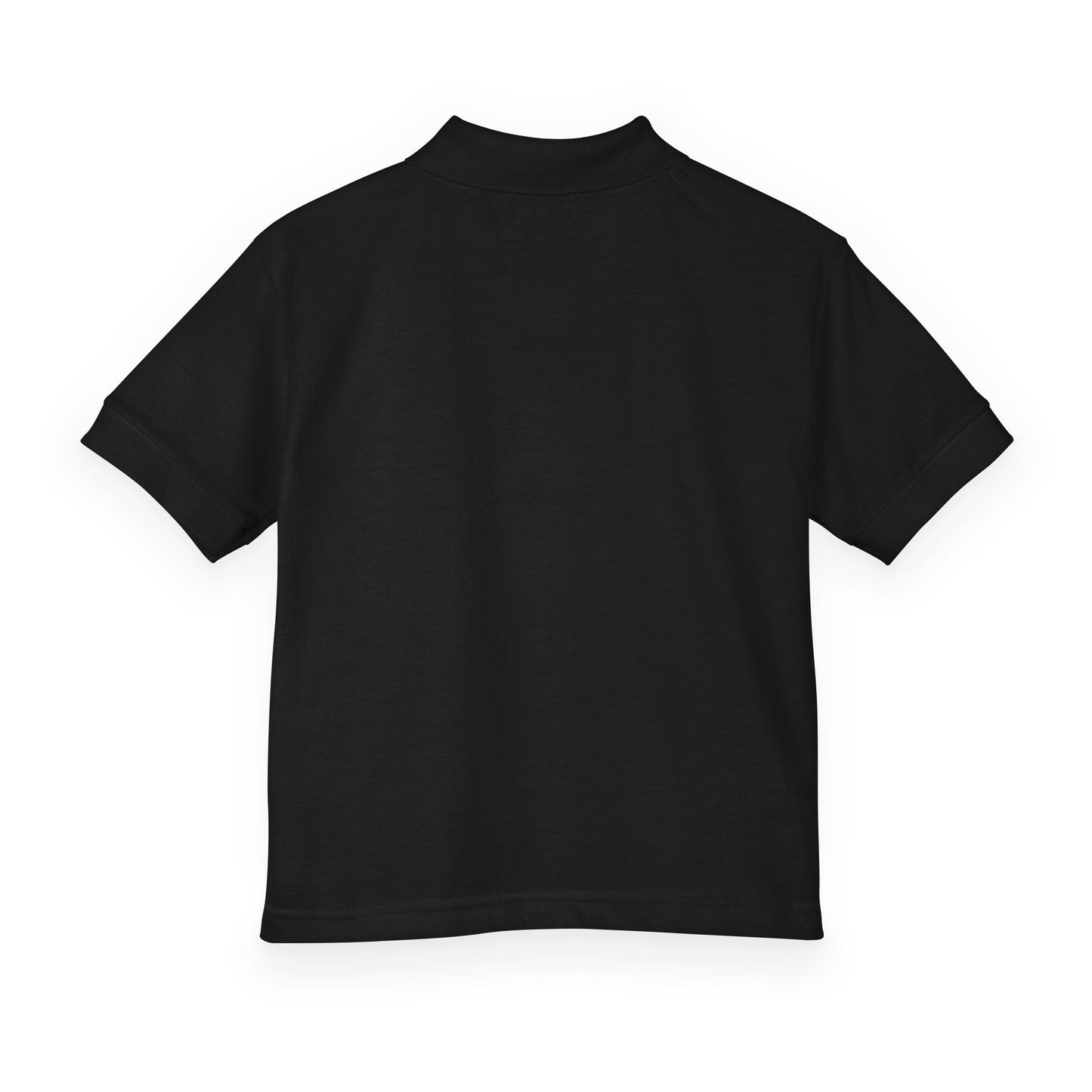 Kids Polo Shirt with Colorful Camping Icons — Outdoor Adventure Badge Design