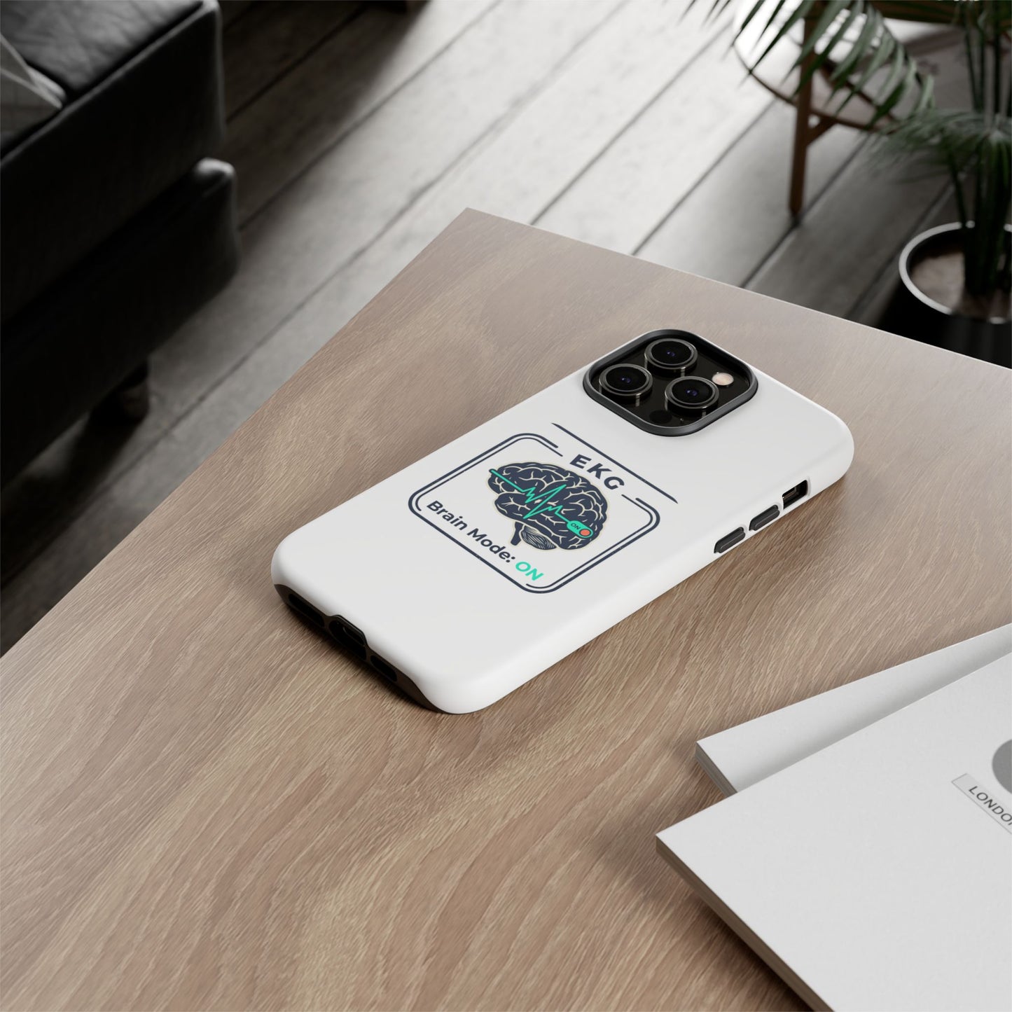 Tough Cases — 'EKG Brain Mode: ON' Phone Case
