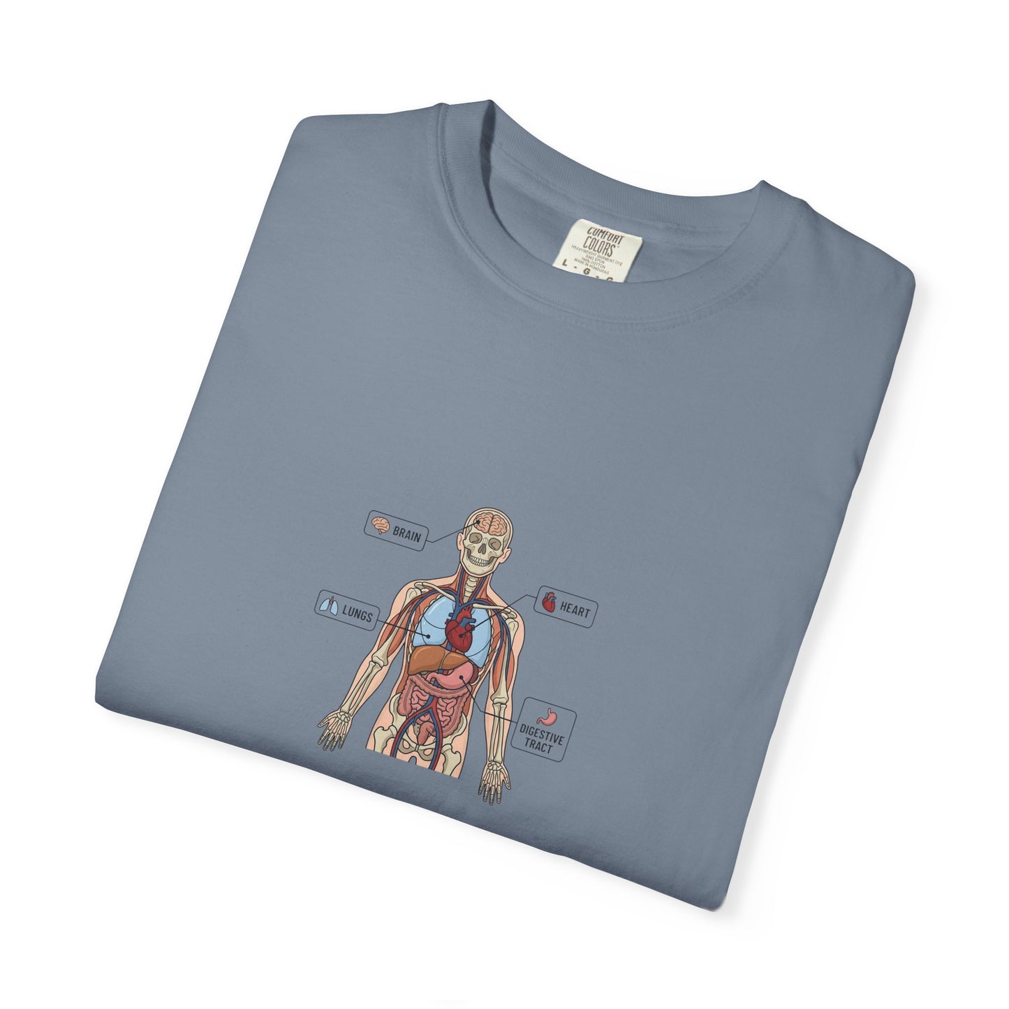 Human Anatomy Diagram T-Shirt — Medical Student Anatomy Tee