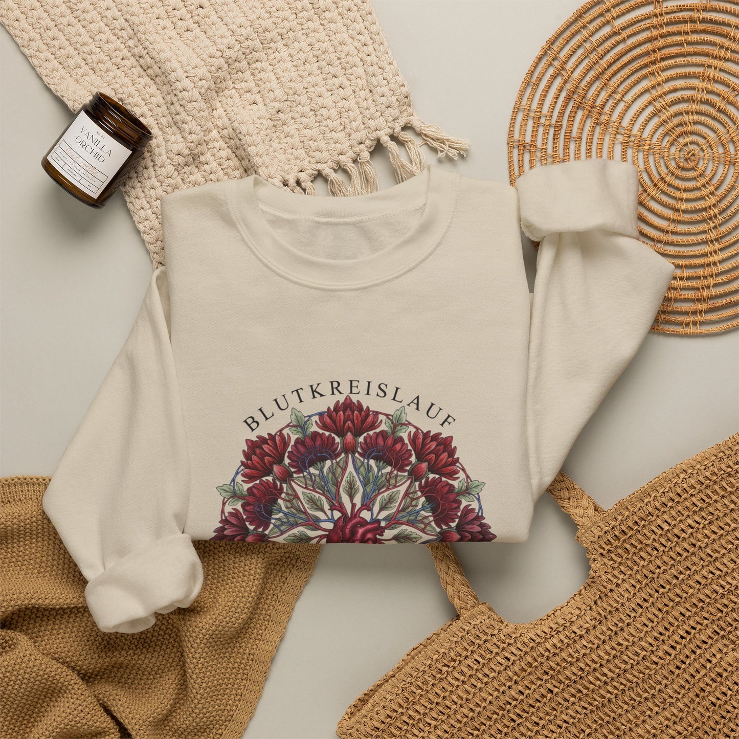 November Chrysanthemum Crewneck Sweatshirt | Birth Flower Botanical