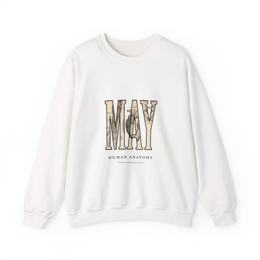 May Birth Flower Sweatshirt | Botanical Birth Month Floral Typography