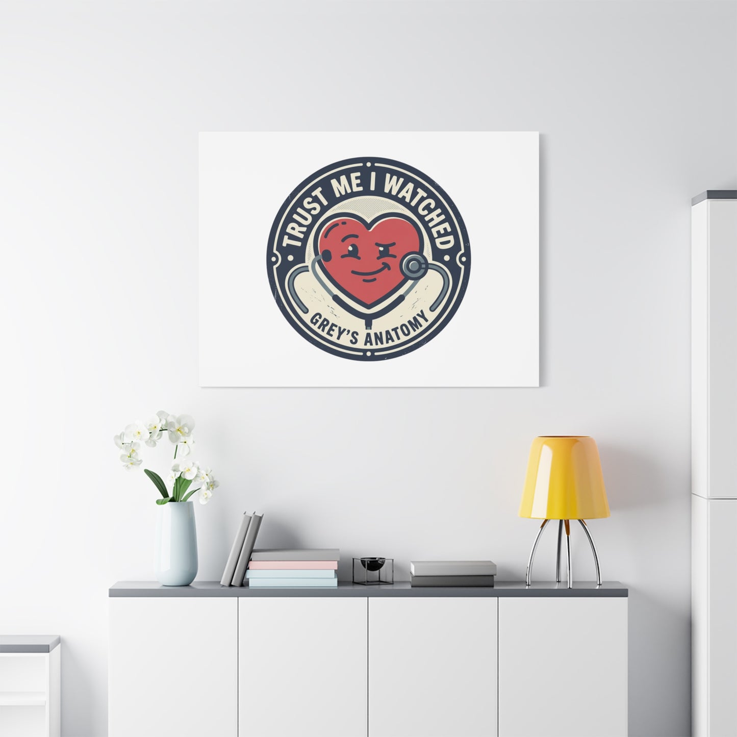'Trust Me I Watched Grey’s Anatomy' Matte Canvas Wall Art