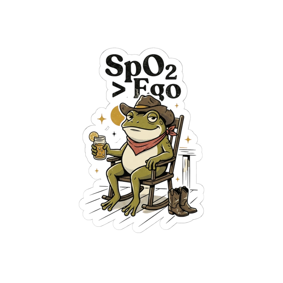 Well Sheeyit Frog Sticker | Vintage Southern, Rustic Western Cartoon
